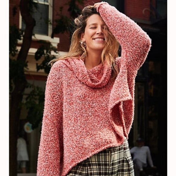 NEW Free People BFF Cowl Neck Sweater - Picture 2 of 12